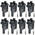 Set of 8 Denso Ignition Coils & Iridium Spark Plugs for Corvette CTS Escalade