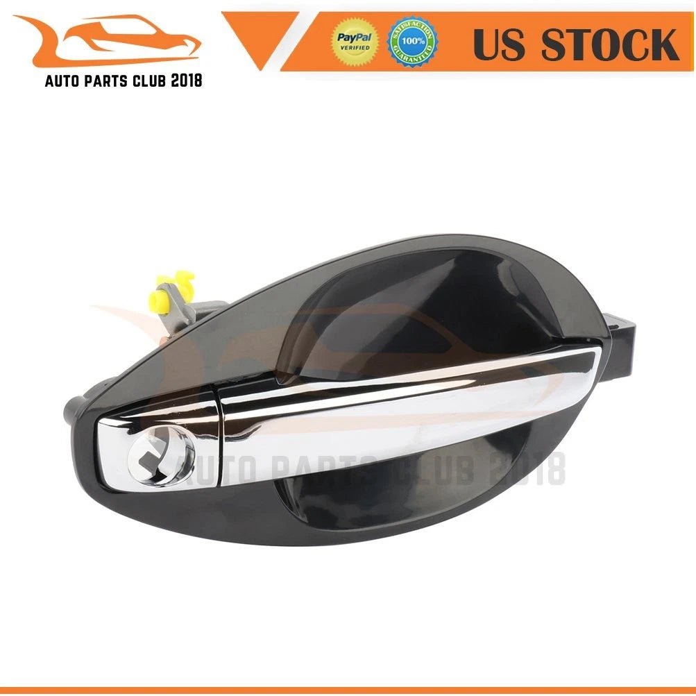 Front Right Exterior Door Handle for Hyundai Tiburon (2003–2008) Black Chrome
