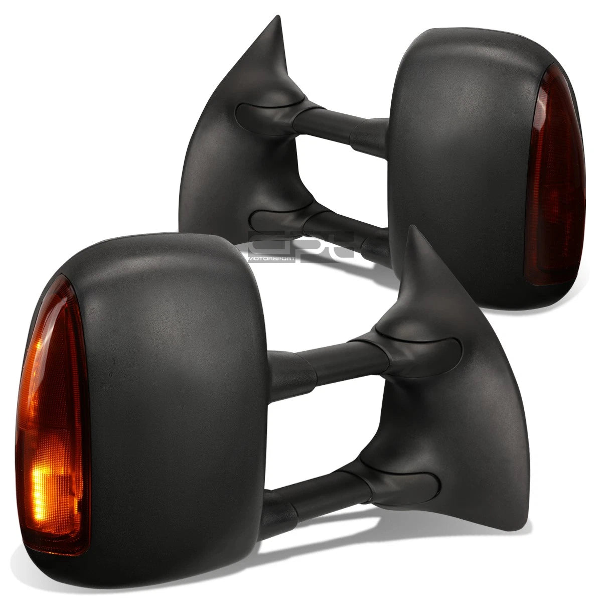Set of 2 Extendable Arm LED Signal Light Towing Mirrors for Superduty (1999–2007)