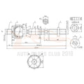 Set of 4 Tie Rods for Toyota Sequoia Tundra 2WD & 4x4 (2001–2002)
