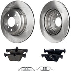 Rear Brake Disc Rotors and Pads Kit for BMW 330 328 430i xDrive Gran Coupe
