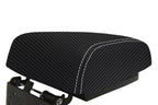 Console Lid Armrest Cover for Mitsubishi Montero (2001–2006) Carbon Fiber
