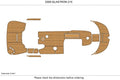 EVA Pad Foam Teak Deck Flooring Mat for Glastron 215 (2009)