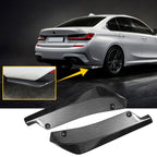 2X Carbon Fiber Rear Bumper Splitter Canard Diffuser for