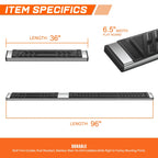 Set of 2 Side Step Pads for Ford Transit 150 250 350 (2015–2024)