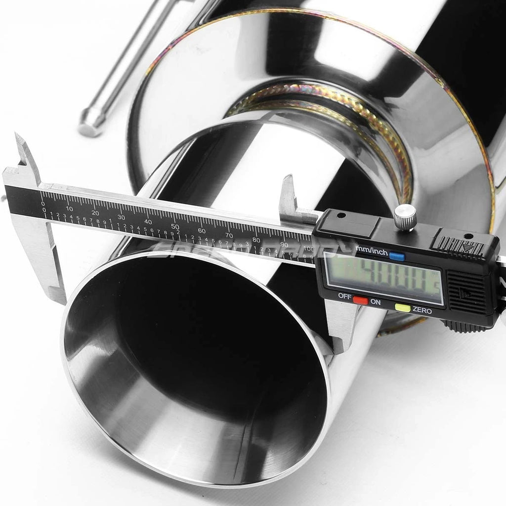 4" Rolled Tip Muffler Catback Exhaust System for Nissan 240SX S14 (1995–1998)