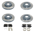 DuraGo Front Rear Rotors & Bosch QuietCast Brake Pads Kit for Ford Fusion MKZ (2013–2020)