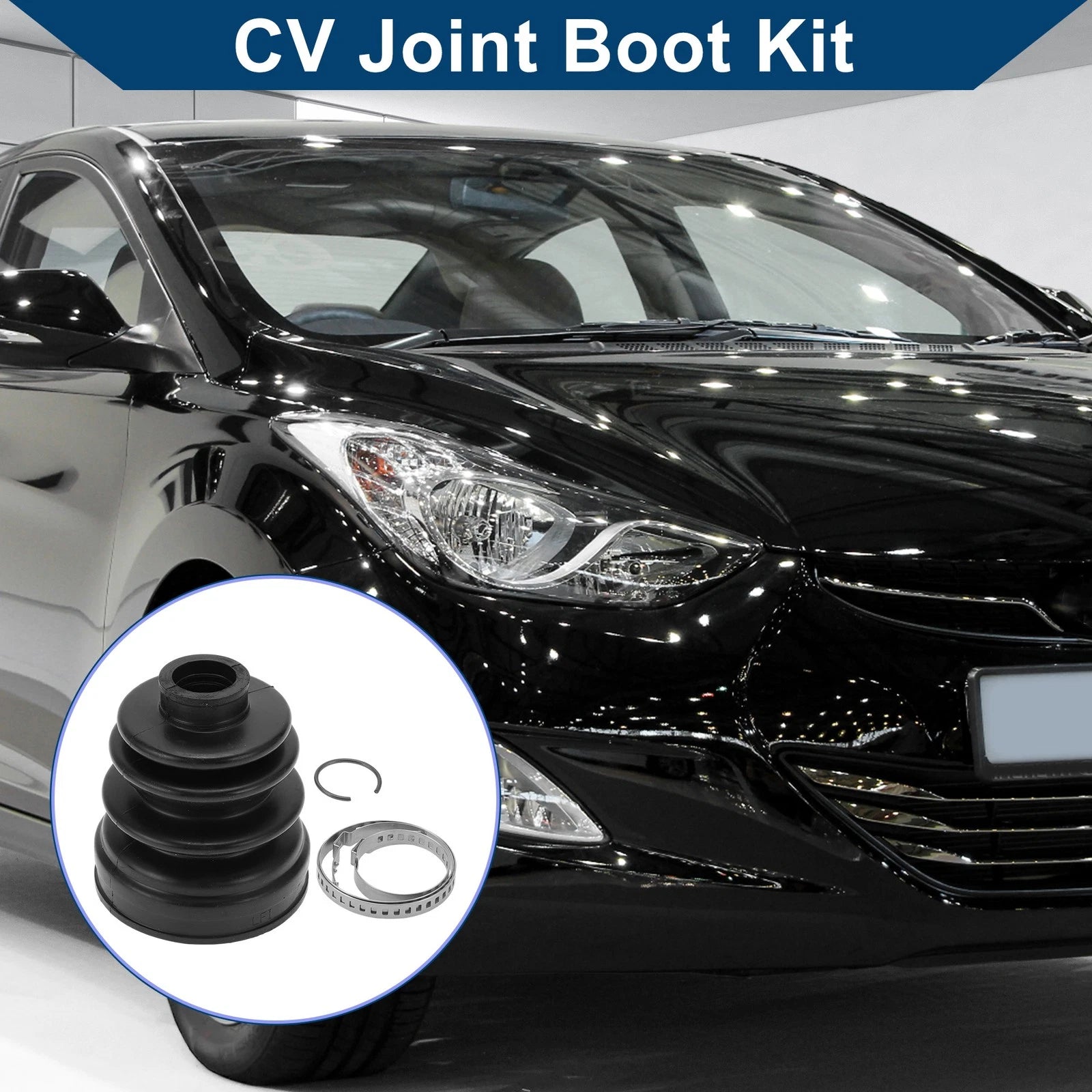 Inner CV Joint Boot Kit w/ Clamps for Hyundai Elantra (2011–2016) 495833Y000