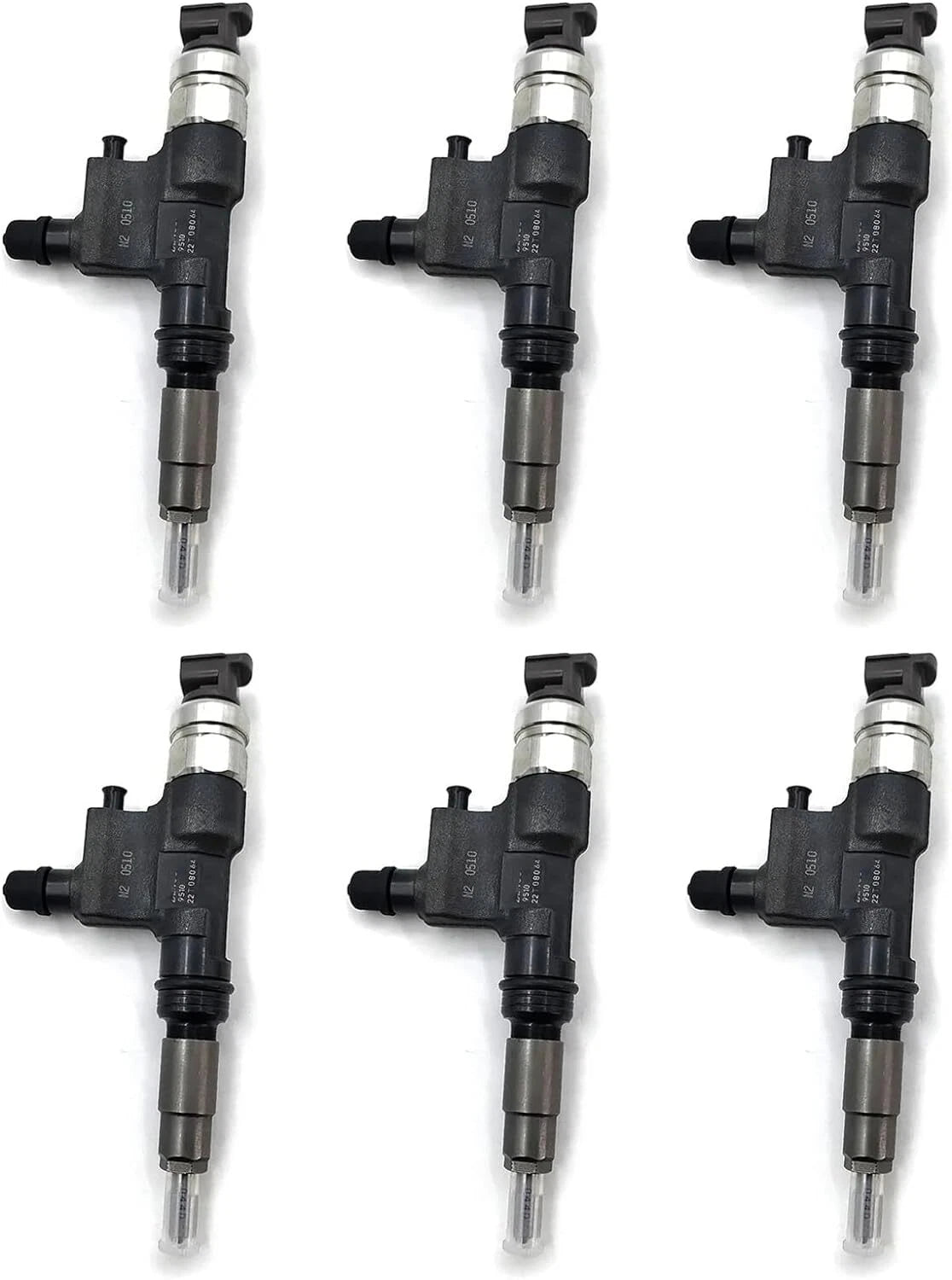 6X Fuel Injector 23670-E0080 23670-E0081 for Hino S04C