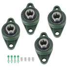 Set of 4 Pillow Block Flange Mounted Bearings for Various Models (YYYY–YYYY)