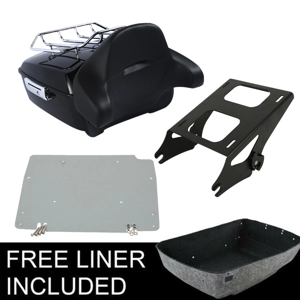 Trunk Backrest Rack Mount for Harley Street Glide (2014–2025)