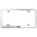 Stainless Steel Wide Body License Plate Frame - Officially Licensed for Jeep
