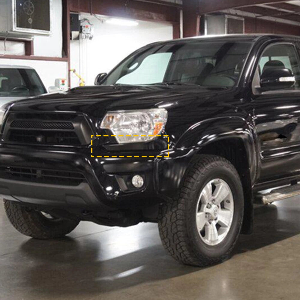 Set of 2 Front Bumper Grille Headlight Filler Trim Panels for Toyota Tacoma (2012–2014)