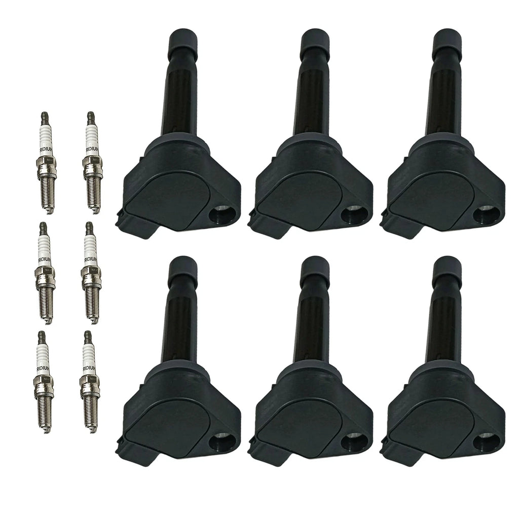 6X Ignition Coils & Iridium Spark Plugs for Honda Odyssey Accord (2000–2023)