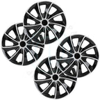 Set of 4 Black Universal Hub Caps for R16 Tire & Steel Rim