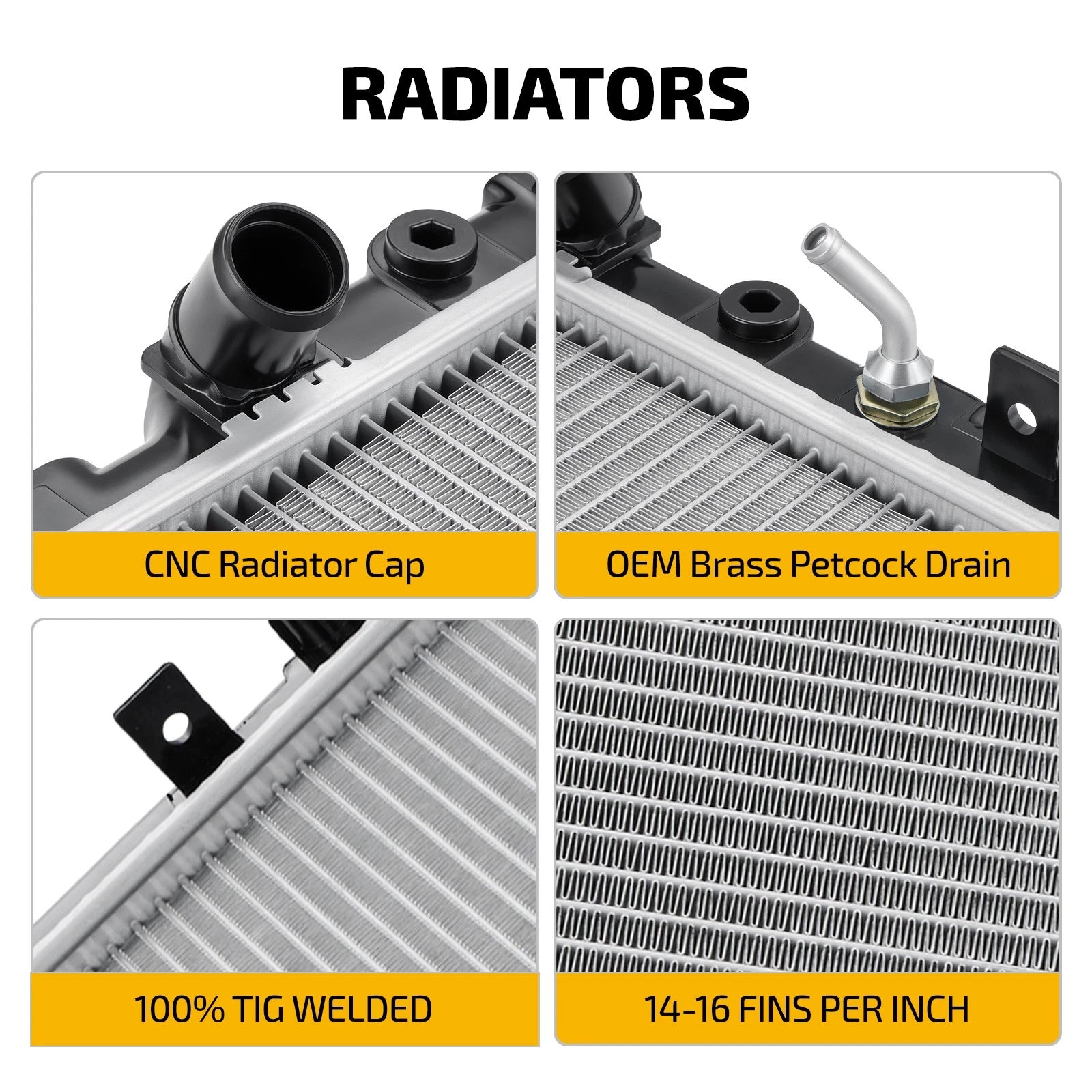 Radiator for Chevrolet Avalanche 6.0L (2007–2009) & Cadillac Escalade 6.2L