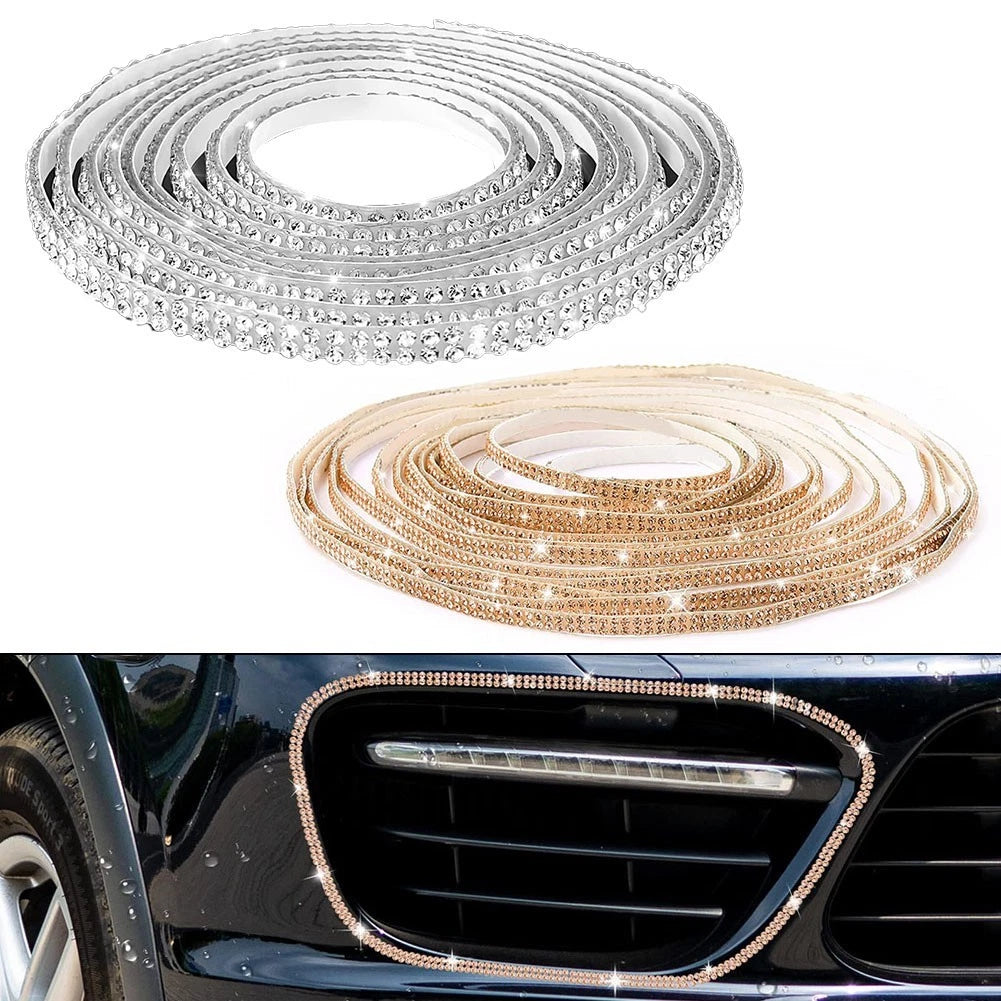 Rhinestone Sticker Tape Trim for Car Interior (Universal Fit)