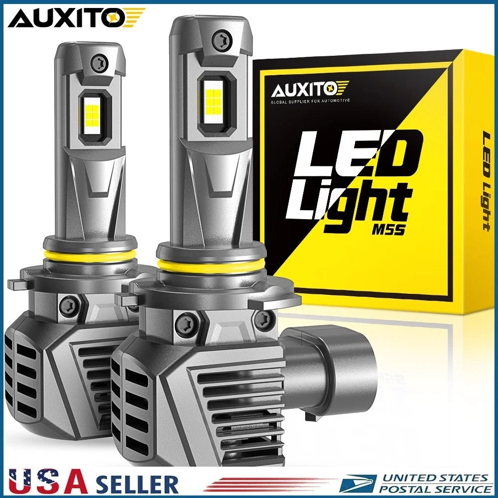 9005 HB3 LED Headlight Bulb Kit for High Beam (200W, 50000LM, 6500K)