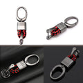 Genuine Leather Remote Fob Key Chain Ring for Universal (2010–2025)