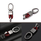 Genuine Leather Remote Fob Key Chain Ring for Universal (2010–2025)