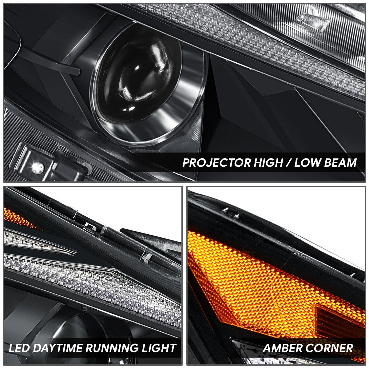 LED DRL Projector Headlight Assembly for Elantra (2021–2022)