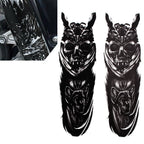 Front Fork Skull Decal Medallion Stickers for Harley Yamaha