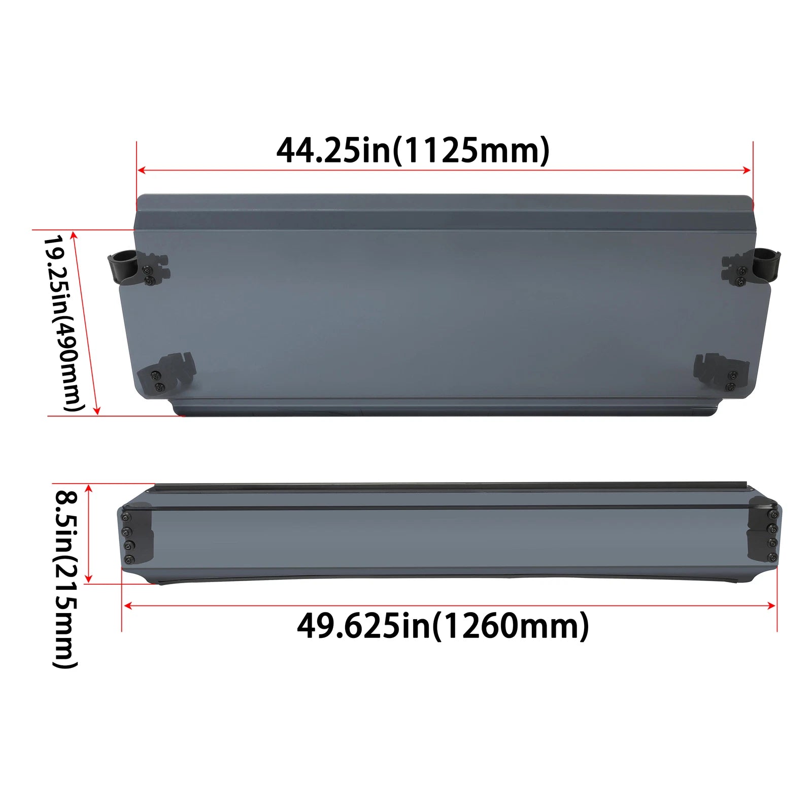 Smoked Full Windshield for John Deere Gator XUV 550 560 590i RSX 850i (2010–2023)