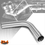 2" OD Stainless Steel Polished 90 Degree Exhaust Bend Pipe for Universal Fit