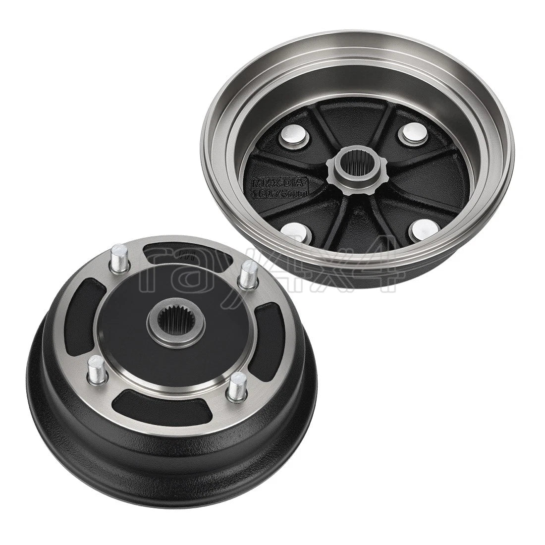 2X Front Left Right Brake Drum Hub for Kawasaki Mule 3000 3010 4000 4010 (2001-Up)