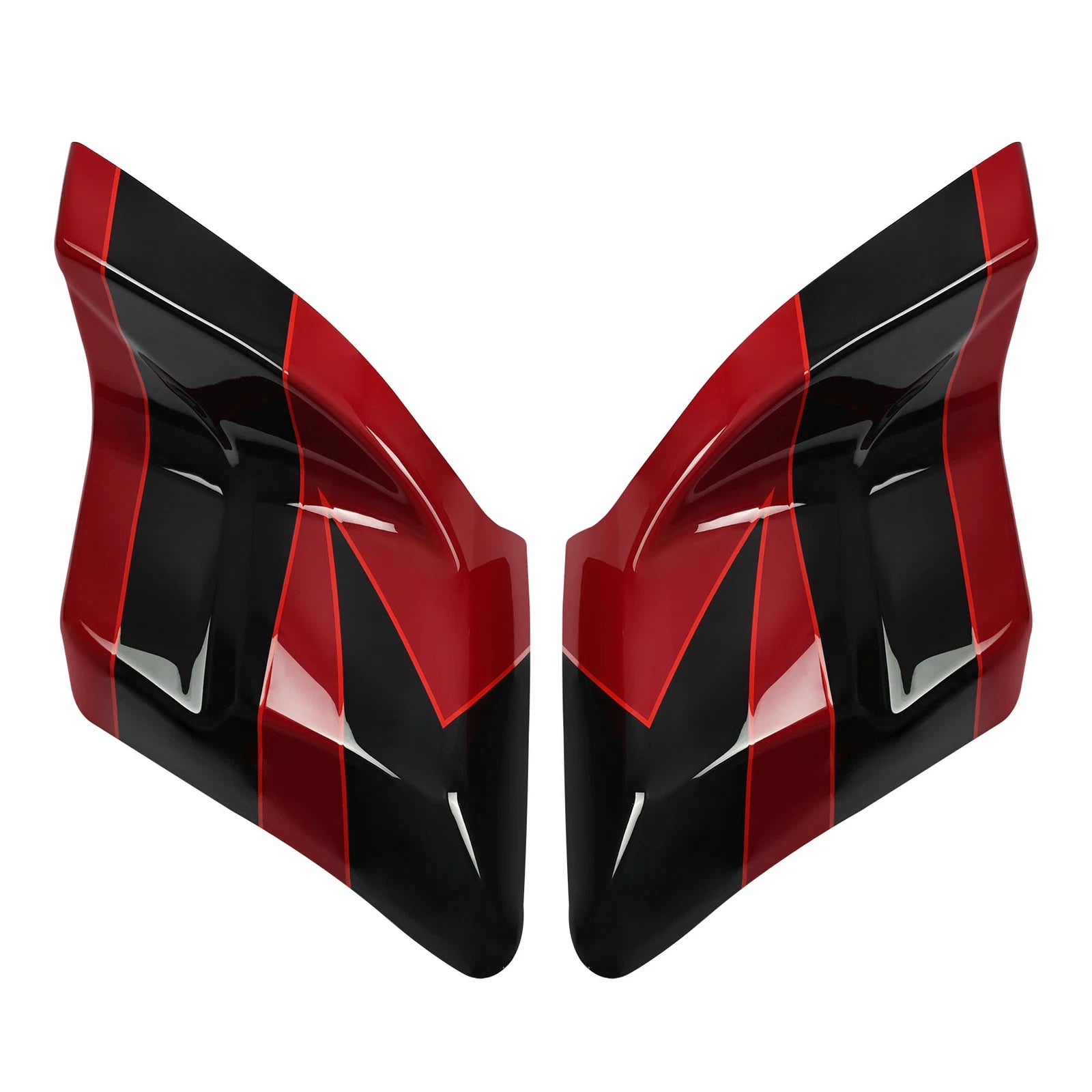 Stretched Side Cover for Harley Touring (2014–2023) - Starfire Black/Atomic Red