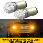 2X 1157 2357 LED Turn Signal Sidemarker Light Bulb for