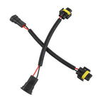 2 x Adapter Wiring Harness Plugs Prewired M/F H11 H8 H9