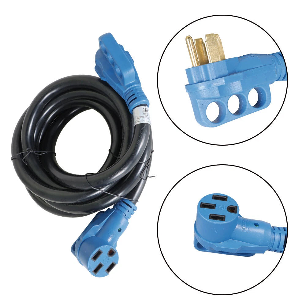 15 Feet 50 Amp RV Power Extension Cord with LED Indicator