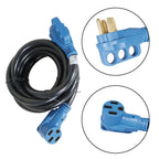 15 Feet 50 Amp RV Power Extension Cord with LED Indicator