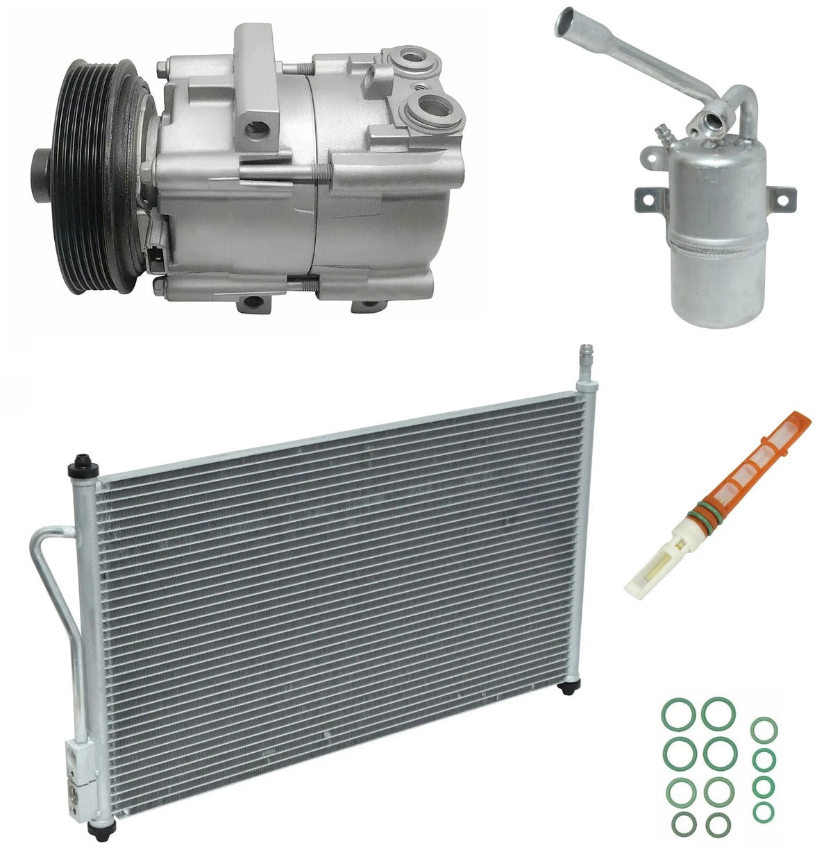 AC Compressor Kit With Condenser For Ford Focus 2.0L (2007–2011)