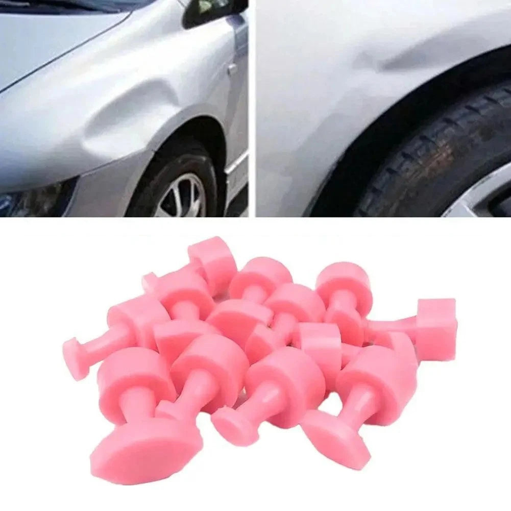 12PCS Glue Tabs for Paintless Dent Repair (Flat, Medium, Deep Curves)