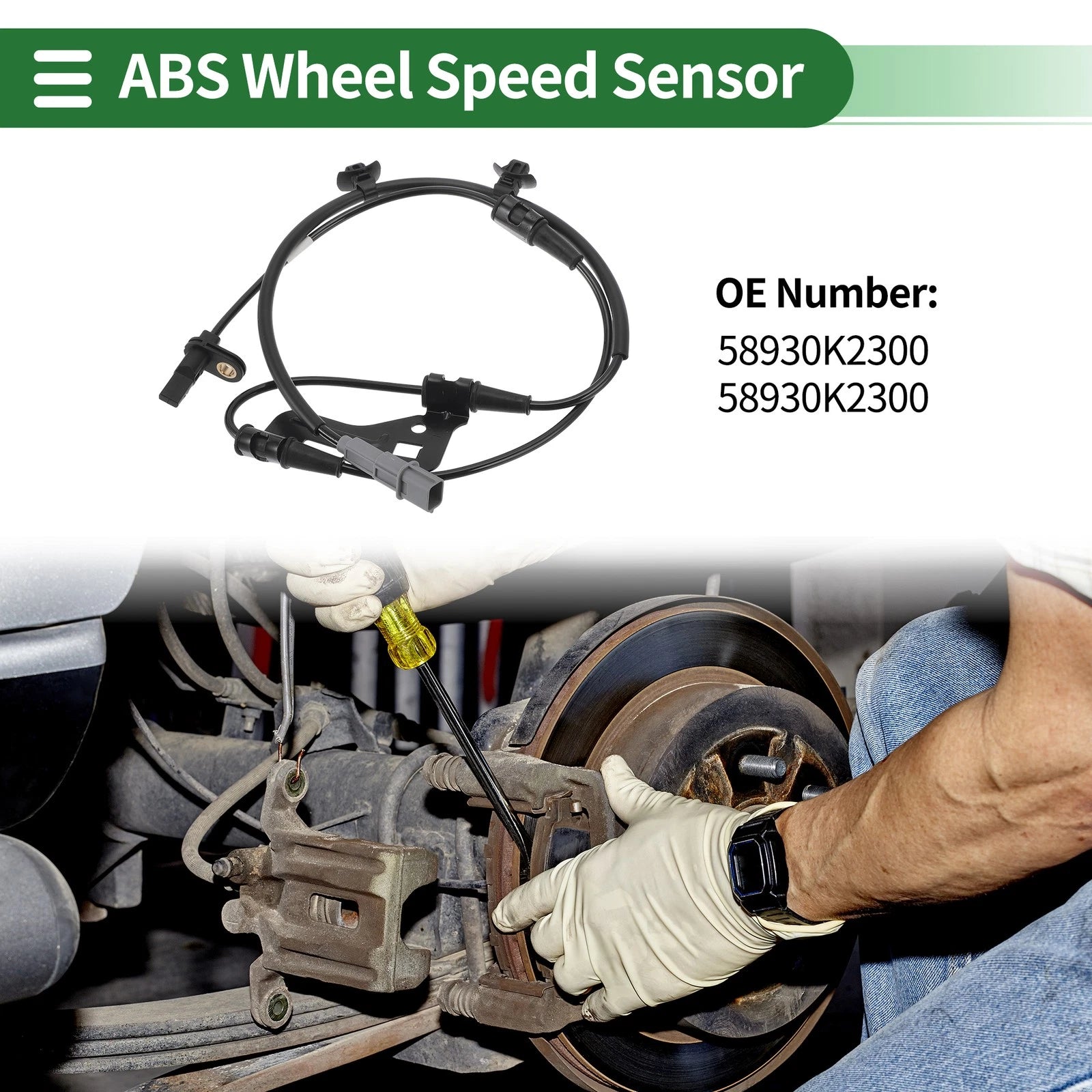 ABS Wheel Speed Sensor No. 58930K2300 for Hyundai Venue (2020–2023)