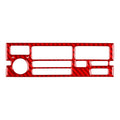 Radio CD Panel Cover Trim for BMW 3 Series E36 (1994–1996) Carbon Fiber Red