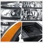OE Style Headlights Black Housing for Ford Focus Sedan/Coupe (2008–2011)