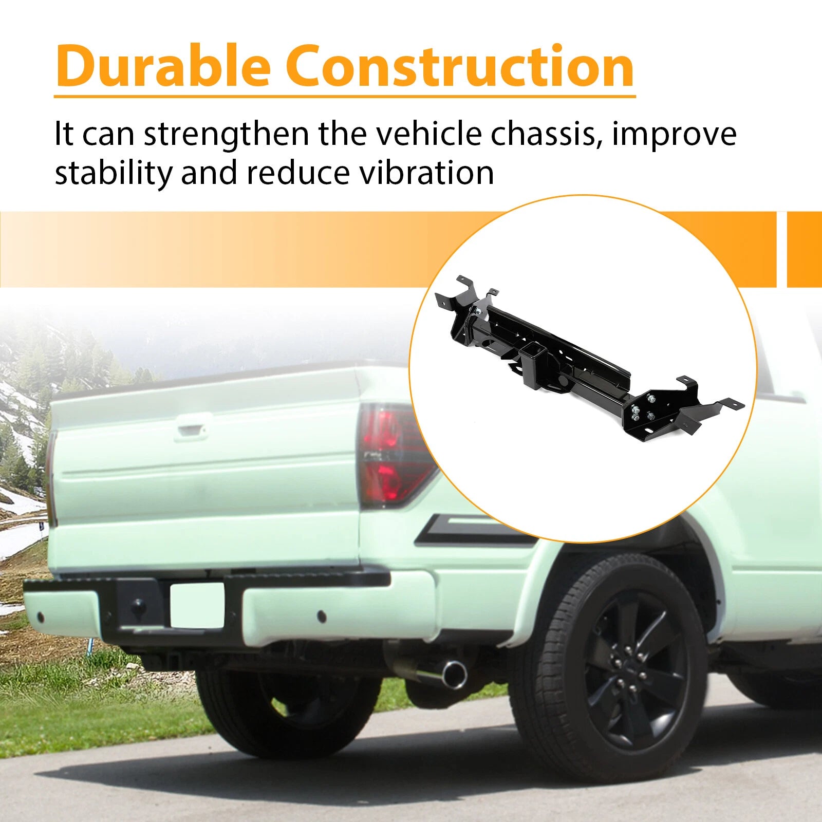 Rear Bumper Reinforcement for Ford F-150 (2009–2014) with Tow Hitch