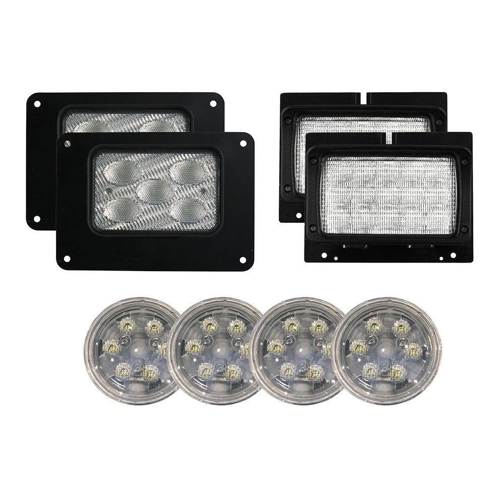 LED Flood Beam Light Kit for International Tractors (Pkg. of 8)