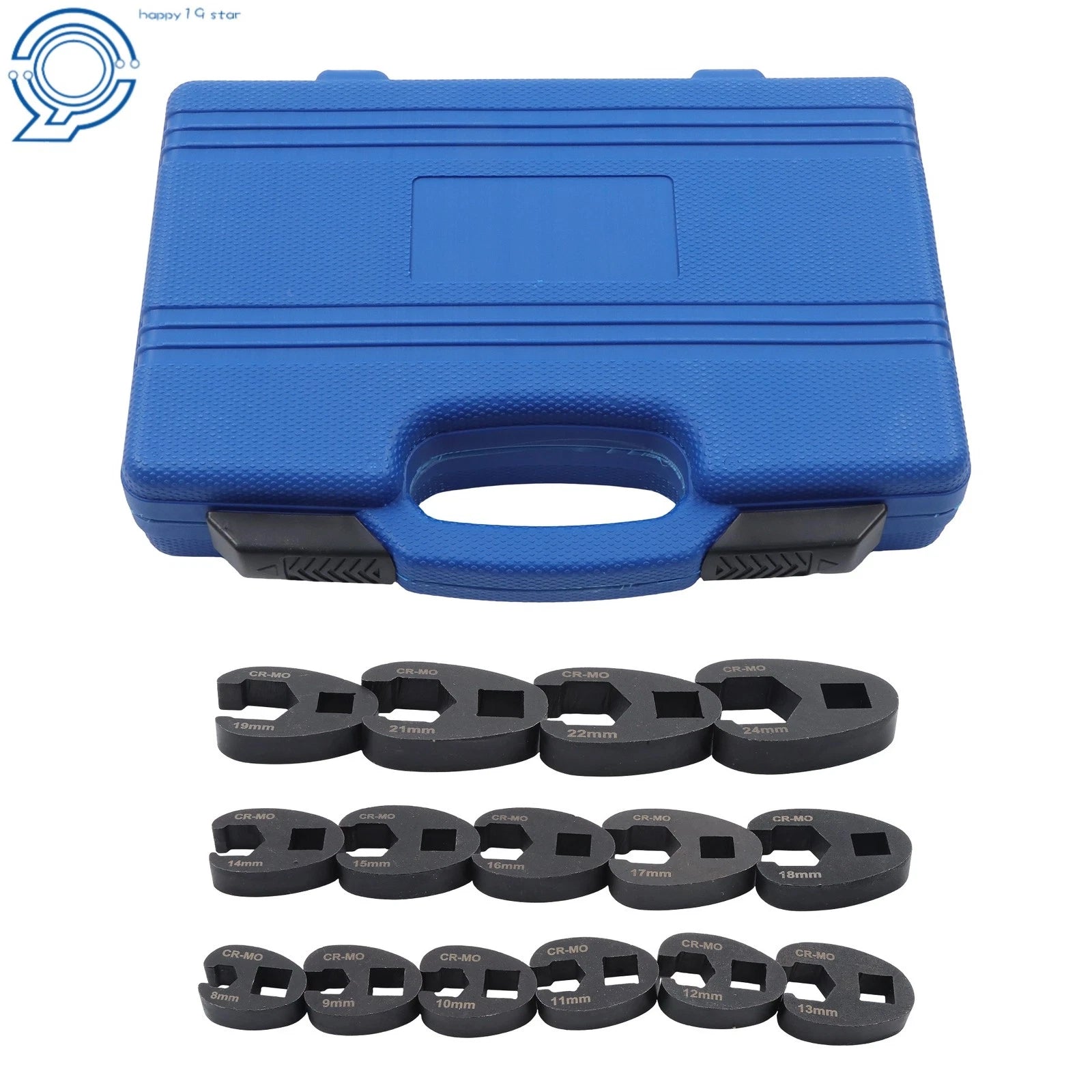 15-Piece Crowfoot Wrench Set for Automotive (Universal Fit)