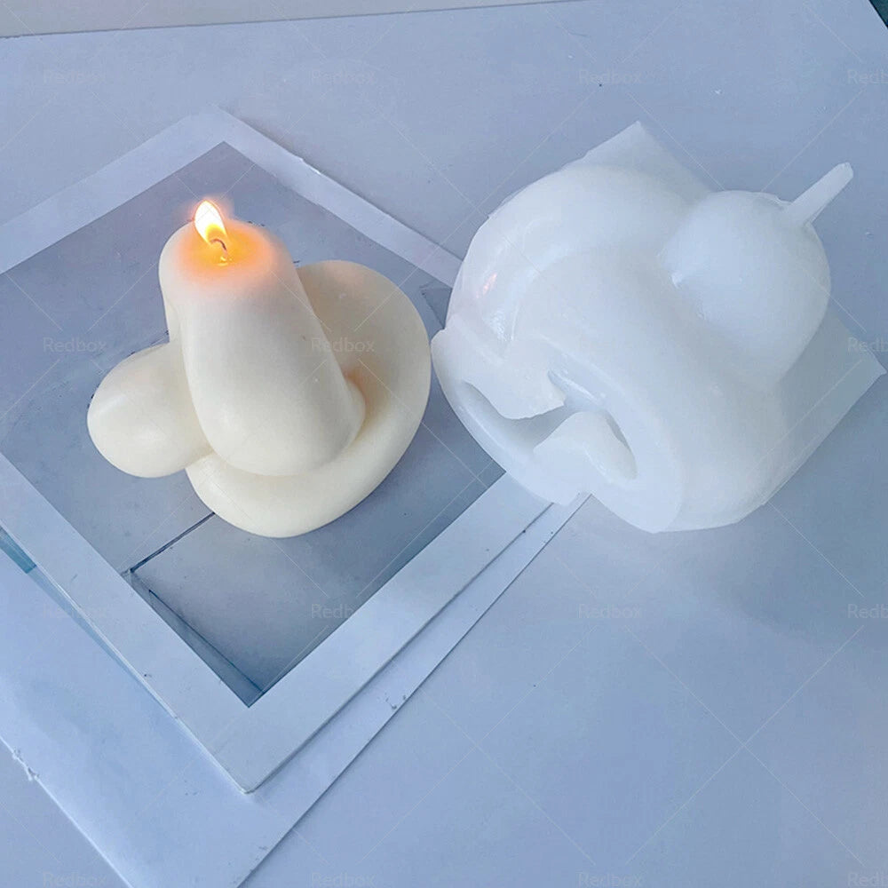 Candle Mold for Aromatherapy (Silicone, Spiral Tie Rope, Twisted)