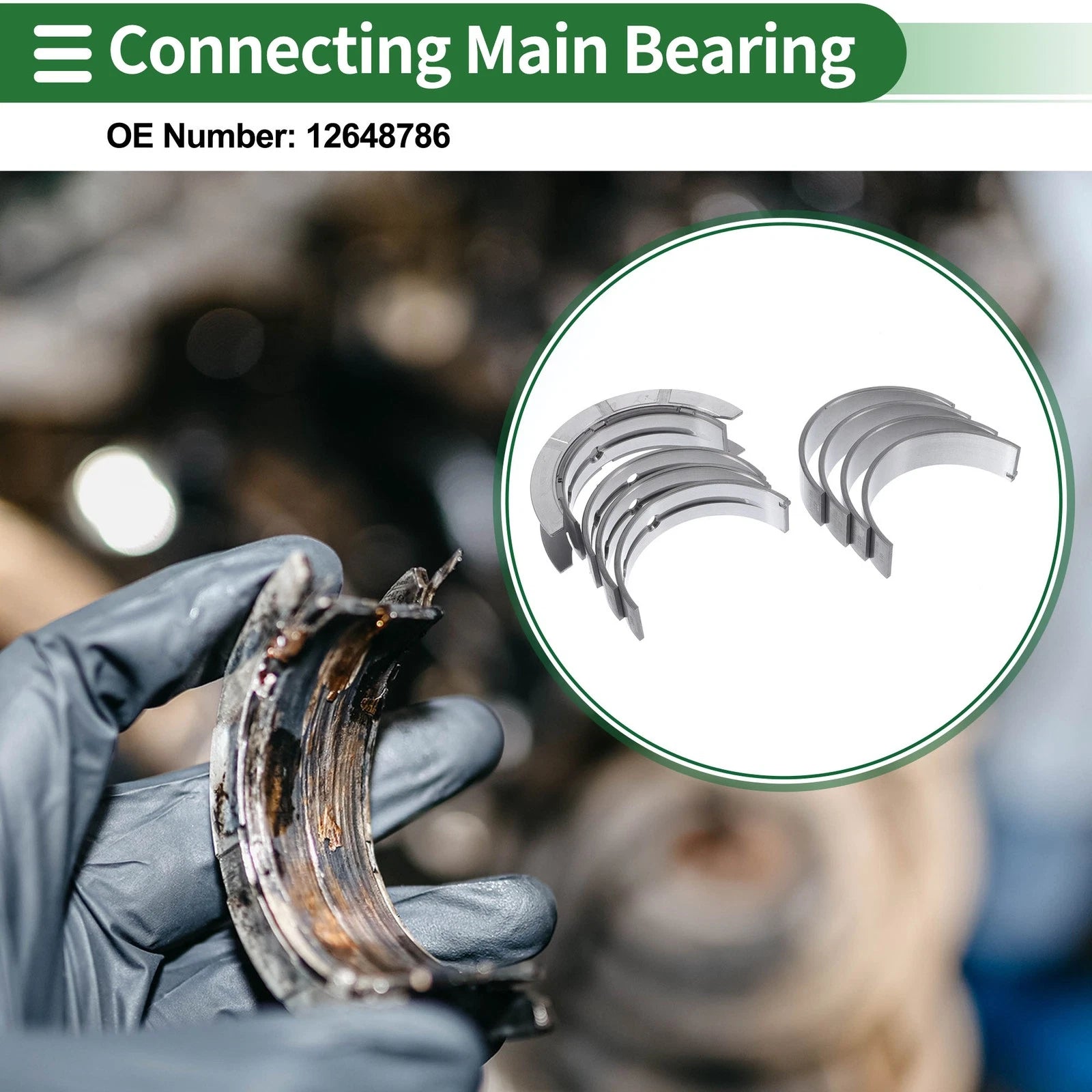 Main Bearing Set No.12648786 for Chevrolet Equinox (2005–2009)