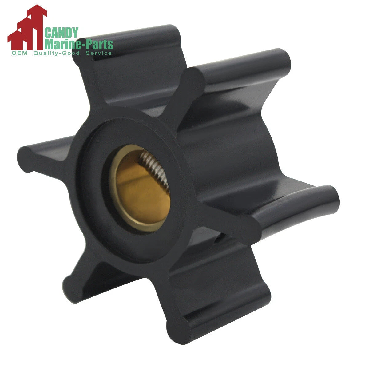 Water Pump Impeller for Johnson Jabsco Mallory Yanmar F4B (09-810B-1, 18653-0001)