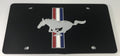 Tri Bar Grill Emblem for Ford Mustang Black Acrylic 3D License Plate (2024–2024)