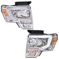 LED Corner Headlights for Ford F-150 (2009–2014) Chrome Housing