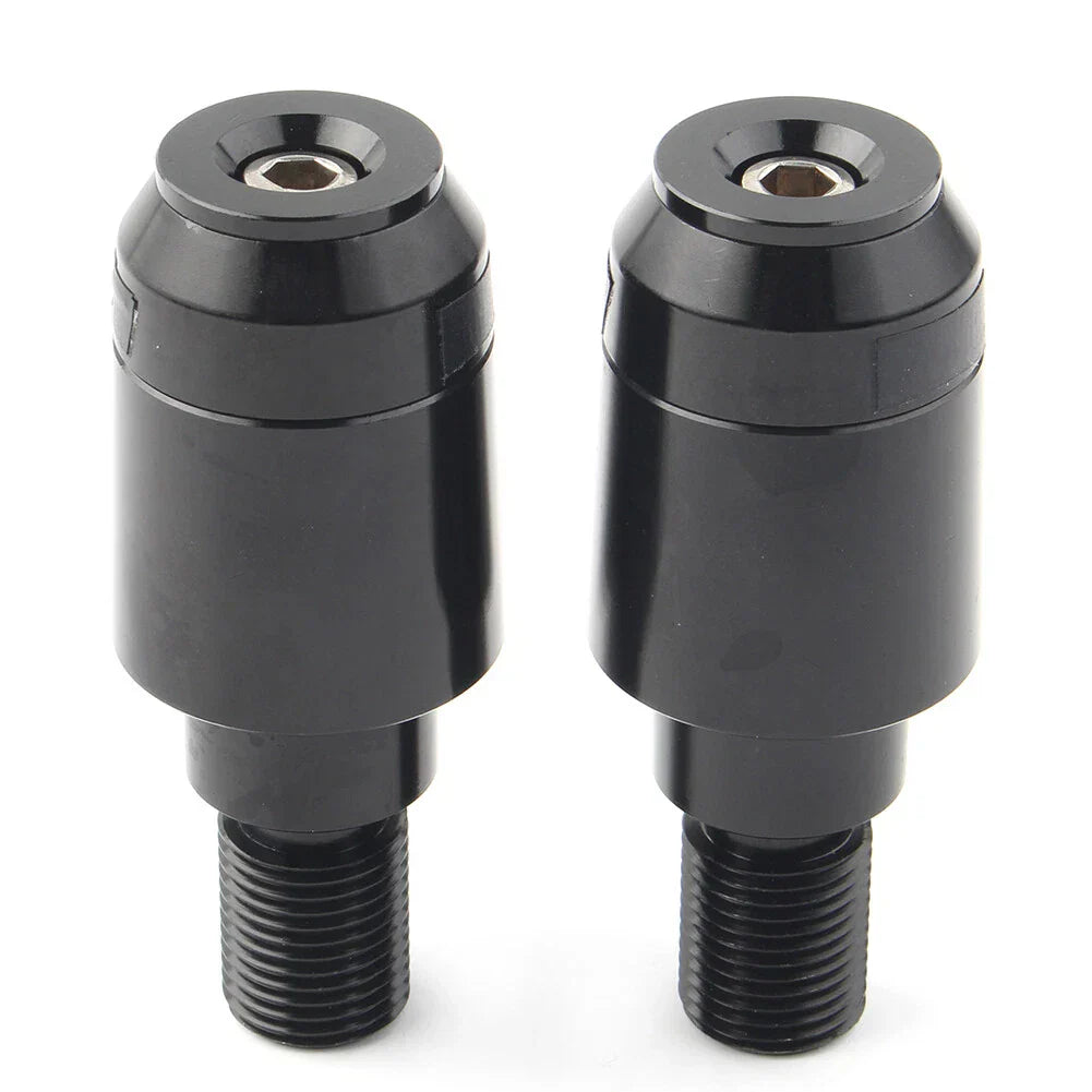 Black CNC Handlebar Grips & Plug Ends for Yamaha XSR900 (2016-2023)