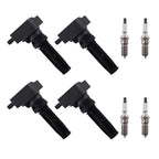 Set of 4 Ignition Coils & Spark Plugs for Ford Bronco Explorer (2020–2022)