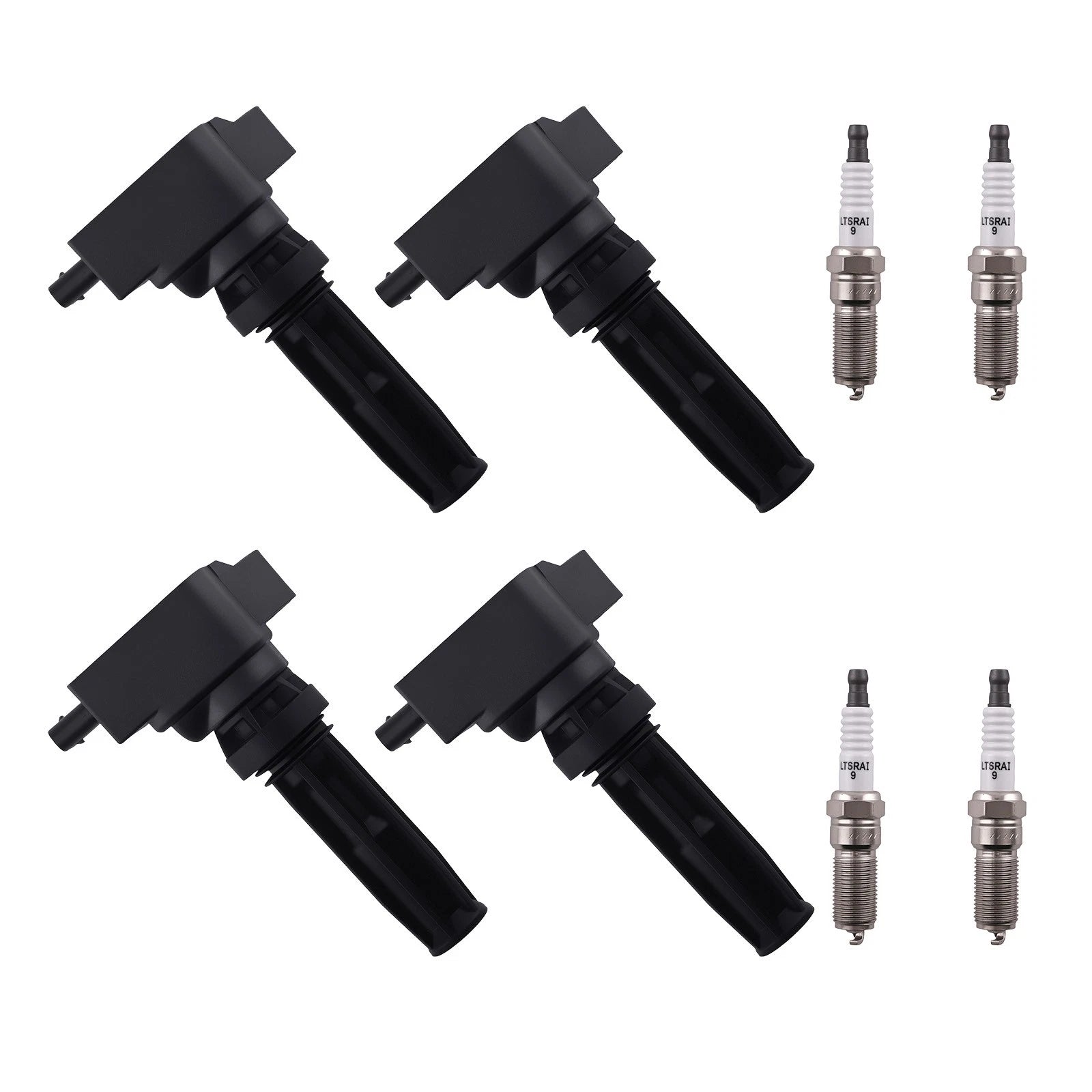 Set of 4 Ignition Coils & Spark Plugs for Ford Bronco Explorer (2020–2022)